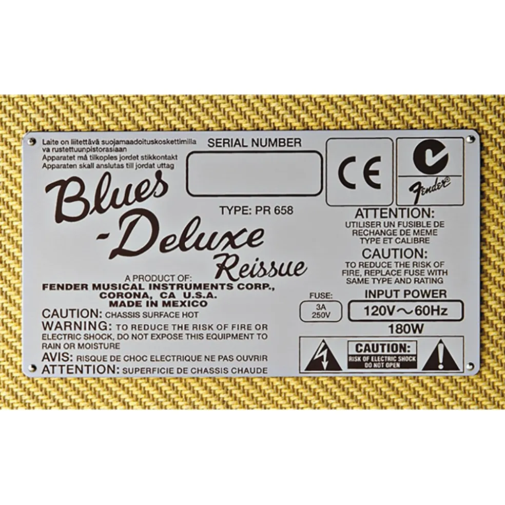 Fender Blues Deluxe Reissue – 40W 1X12 Combo Tube Amp