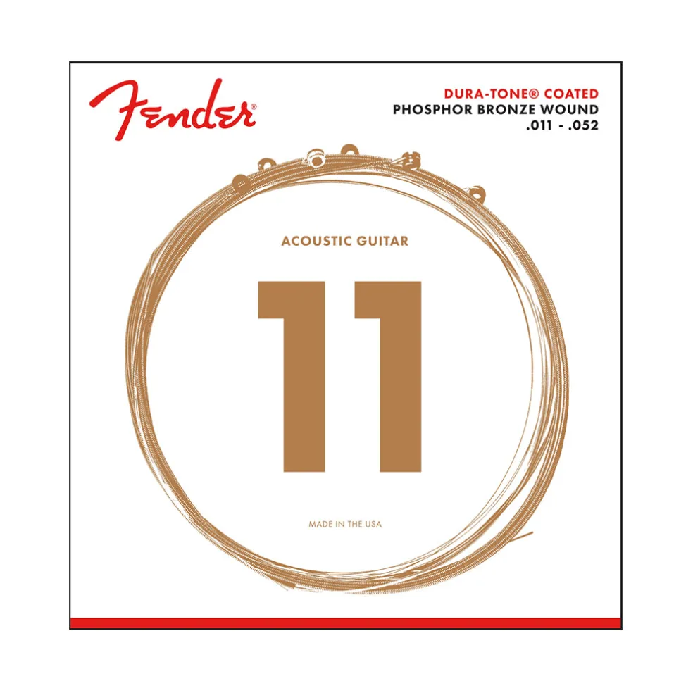 Fender 860CL Phosphor Bronze Dura Tone Coated 11 to 52