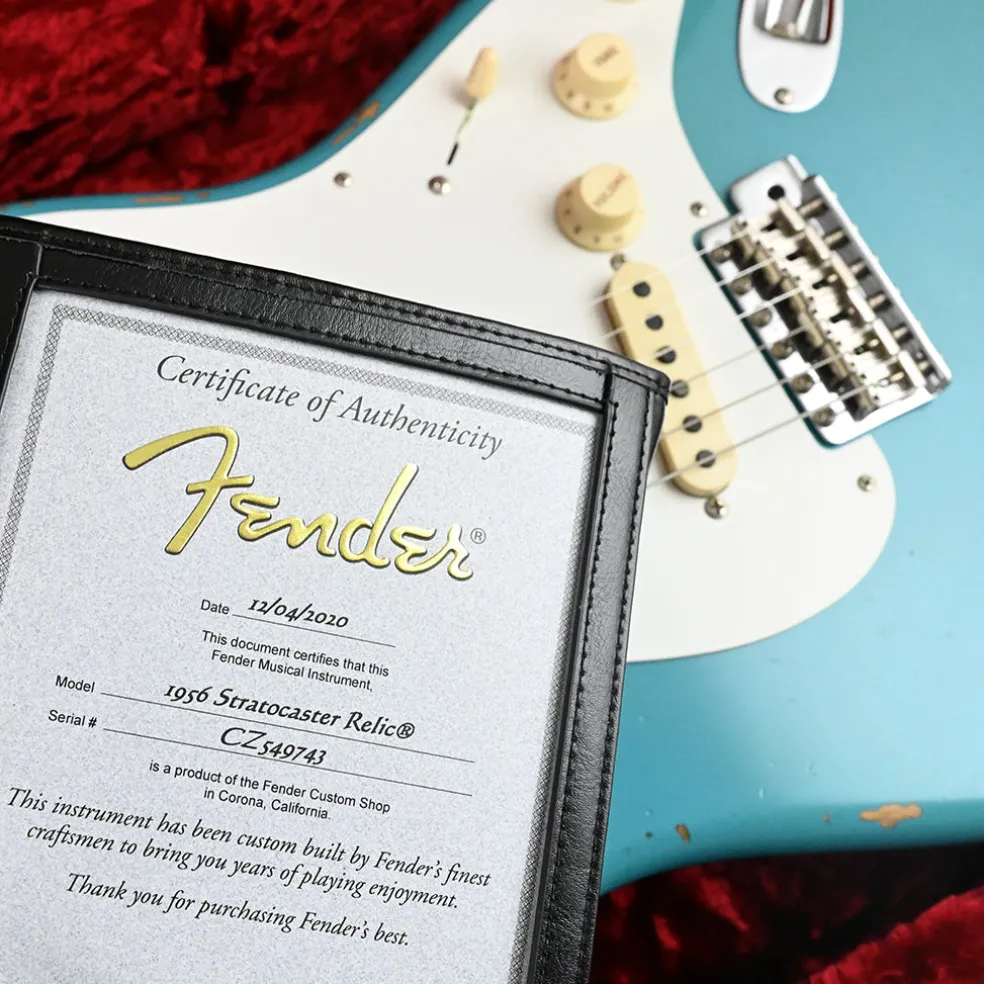 Fender Custom Shop - 2020 56 Stratocaster - Faded Taos Turquoise Relic