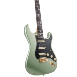 Fender Custom Shop 1965 Dual-Mag Stratocaster Journeyman Relic - Aged Sage Green Metallic