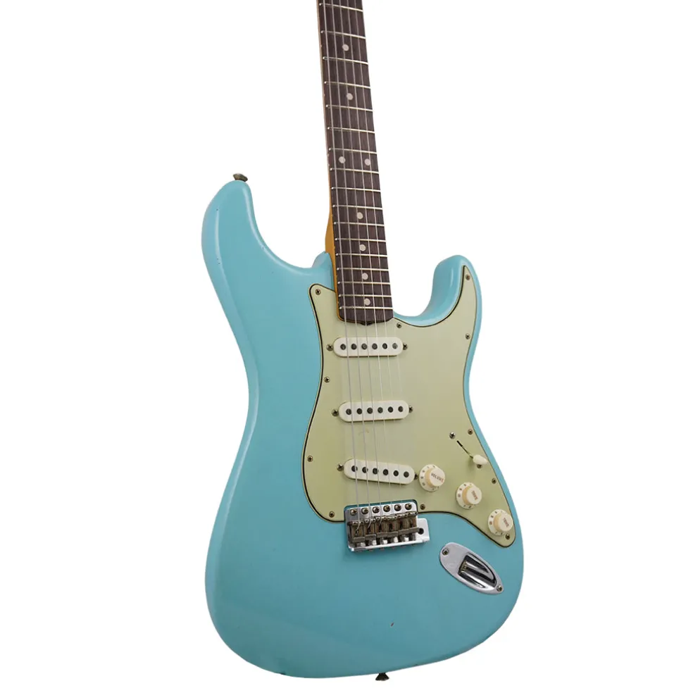 Fender Custom Shop '62/'63 Stratocaster Journeyman Relic - Aged Daphne Blue