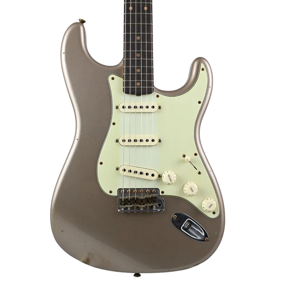 Fender Custom Shop Limited Edition '59 Stratocaster® Journeyman Relic®, Super Faded Aged Shoreline Gold