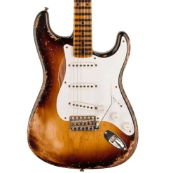 Fender Custom Shop Limited Edition 70th Anniversary 1954 Stratocaster Super Heavy Relic - Wide-Fade 2-Color Sunburst, 1-Pc Quartersawn Maple Neck Fingerboard