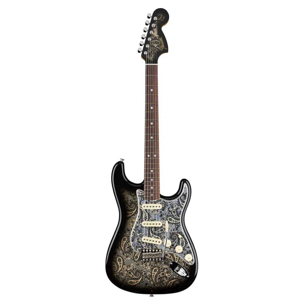 Fender Custom Shop Limited Edition 68 Stratocaster Journeyman Relic with Closet Classic Hardware 3A Rosewood Fingerboard Black Paisley