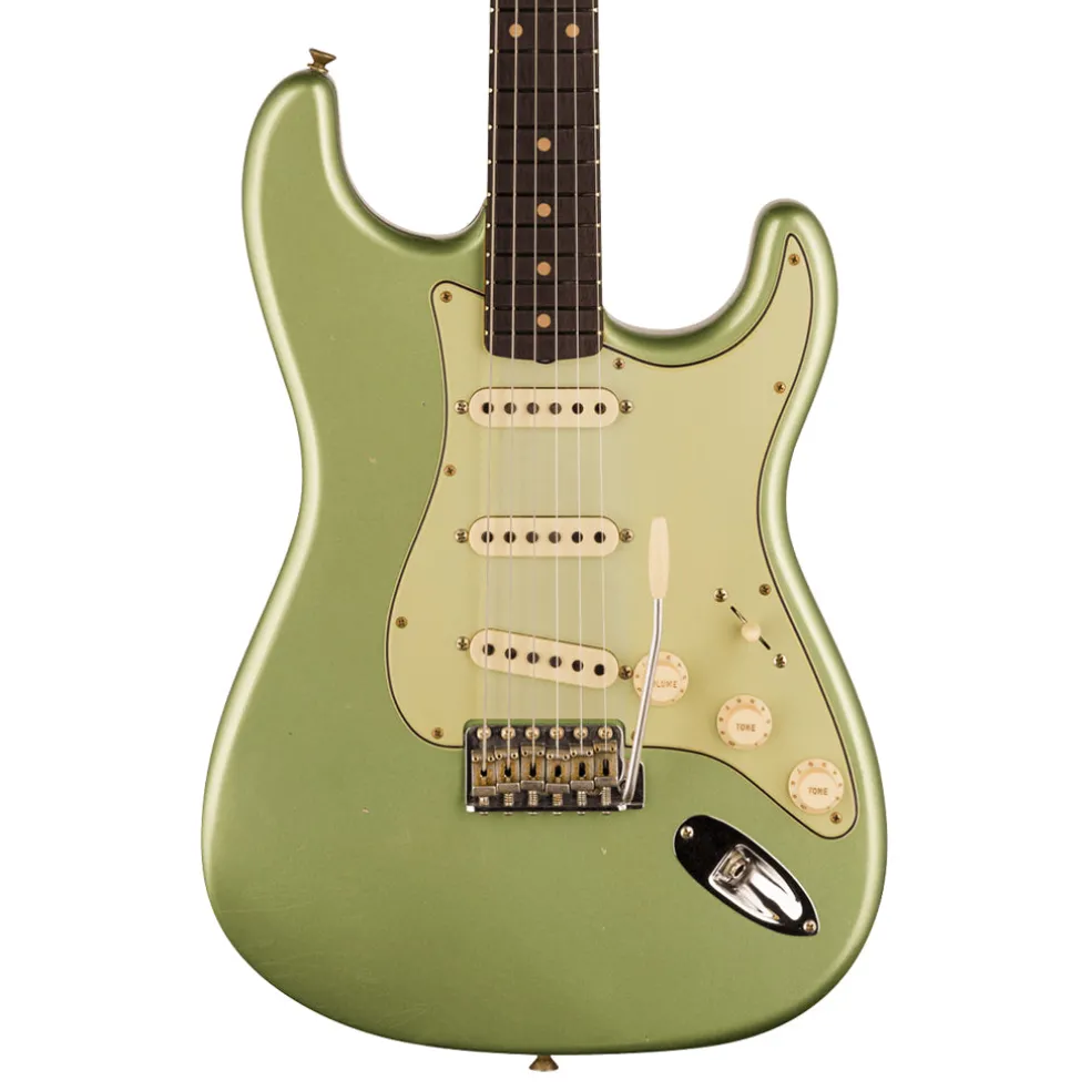 Fender Custom Shop Time Machine 59 Stratocaster Journeyman Relic Super Faded Aged Sage Green Metallic