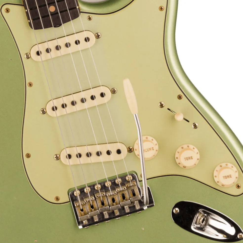 Fender Custom Shop Time Machine 59 Stratocaster Journeyman Relic Super Faded Aged Sage Green Metallic