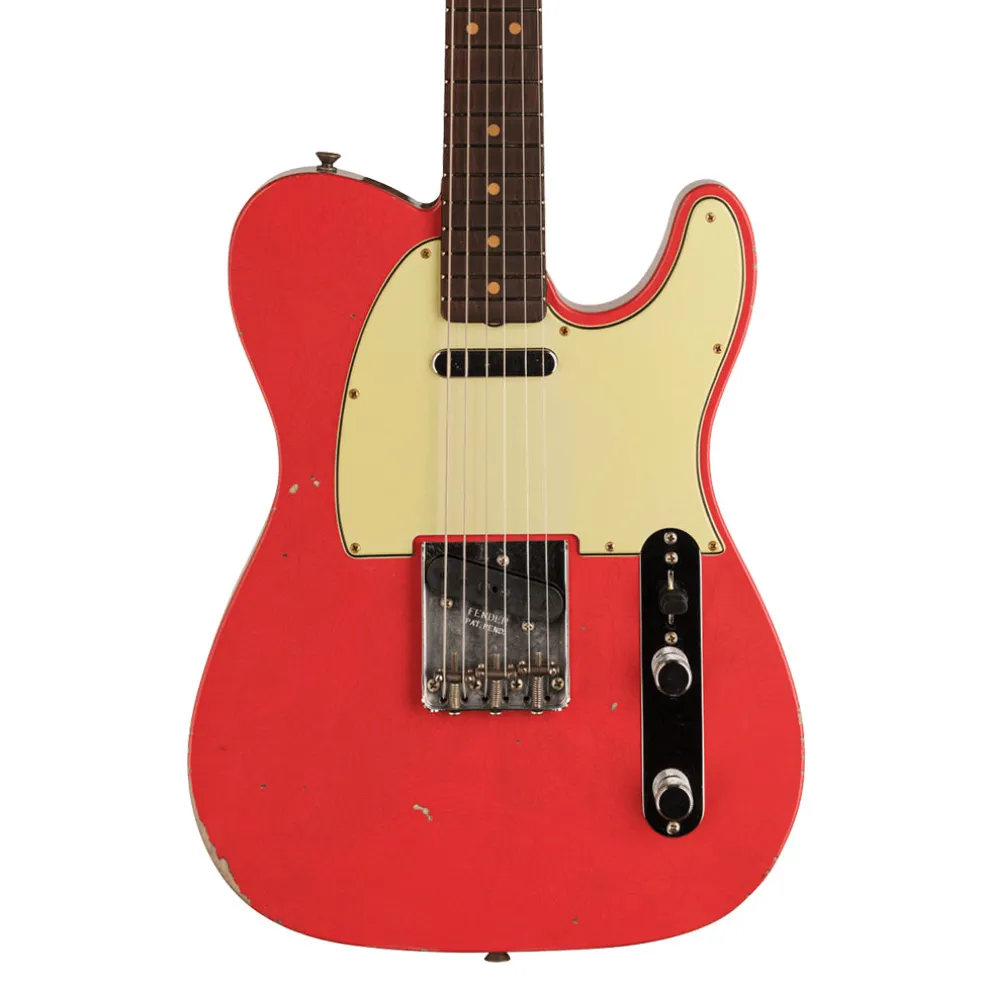 Fender Custom Shop Time Machine 63 Telecaster Relic Aged Fiesta Red