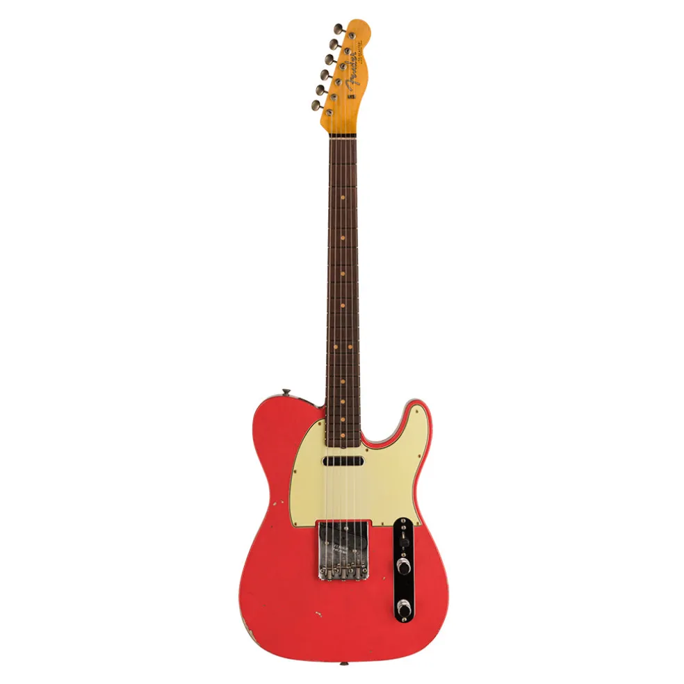 Fender Custom Shop Time Machine 63 Telecaster Relic Aged Fiesta Red