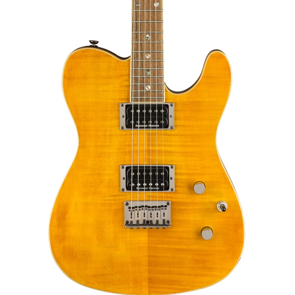 Fender Custom Telecaster HH - Flame Maple Amber - Laurel