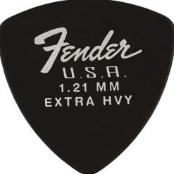 Fender Dura-Tone Delrin Pick, 346-Shape - Black (12)