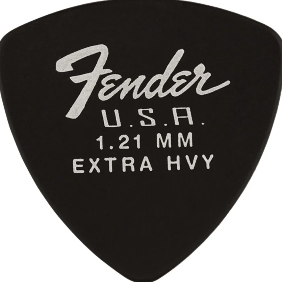 Fender Dura-Tone Delrin Pick, 346-Shape - Black (12)
