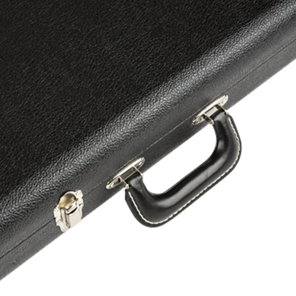 Fender G&G Deluxe Precision Bass® Hardshell Case, Black with Orange Plush