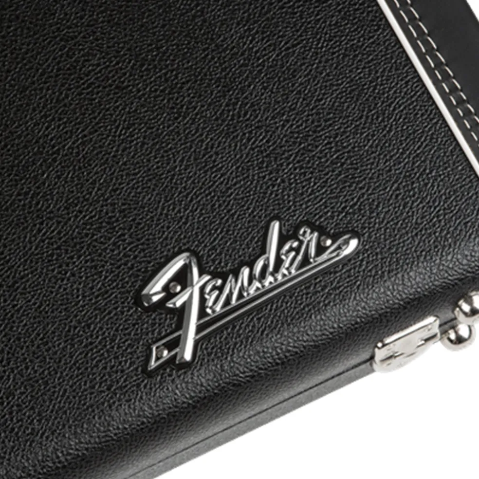 Fender G&G Deluxe Precision Bass® Hardshell Case, Black with Orange Plush