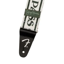 Fender George Harrison All Things Must Pass Logo Strap, White/Black, 2"