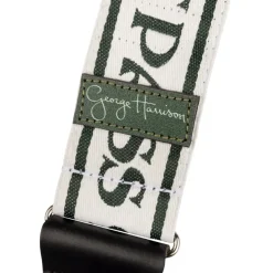 Fender George Harrison All Things Must Pass Logo Strap, White/Black, 2"