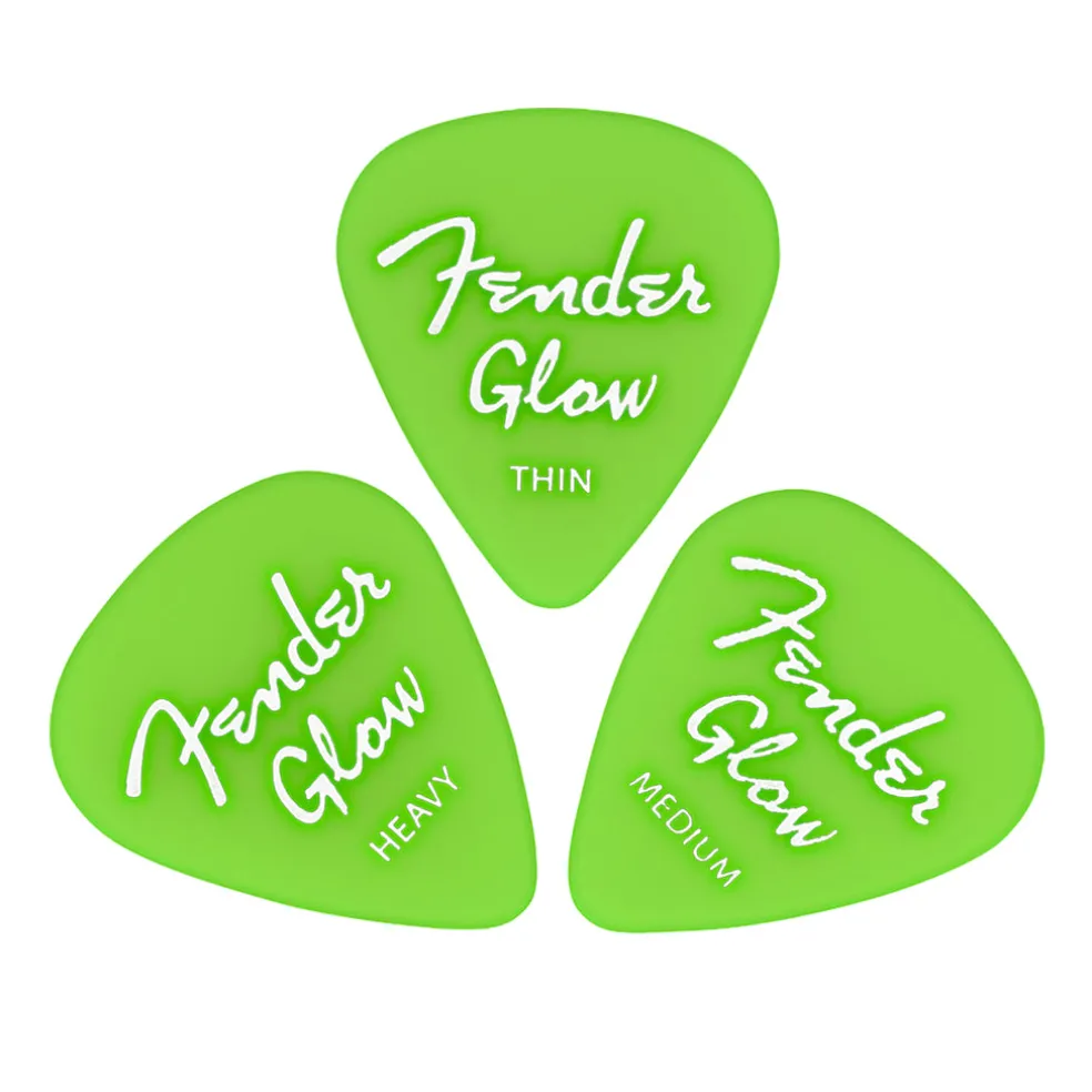 Fender Glow In The Dark 351 Picks, 12-Pack