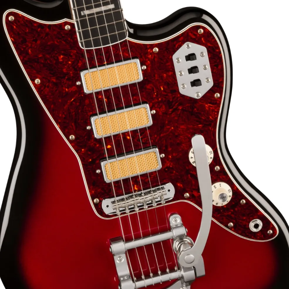 Fender Gold Foil Jazzmaster®, Ebony Fingerboard, Candy Apple Burst