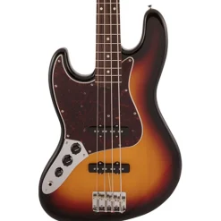 Fender Japan Traditional 60's Jazz Bass Left Handed - 3 Tone Sunburst - Rosewood Fretboard