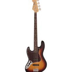 Fender Japan Traditional 60's Jazz Bass Left Handed - 3 Tone Sunburst - Rosewood Fretboard