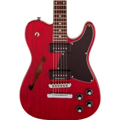 Fender Jim Adkins JA-90 Thinline Telecaster - Crimson Red Transparent