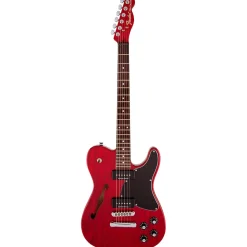 Fender Jim Adkins JA-90 Thinline Telecaster - Crimson Red Transparent