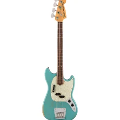 Fender JMJ Road Worn Mustang Bass - Faded Daphne Blue