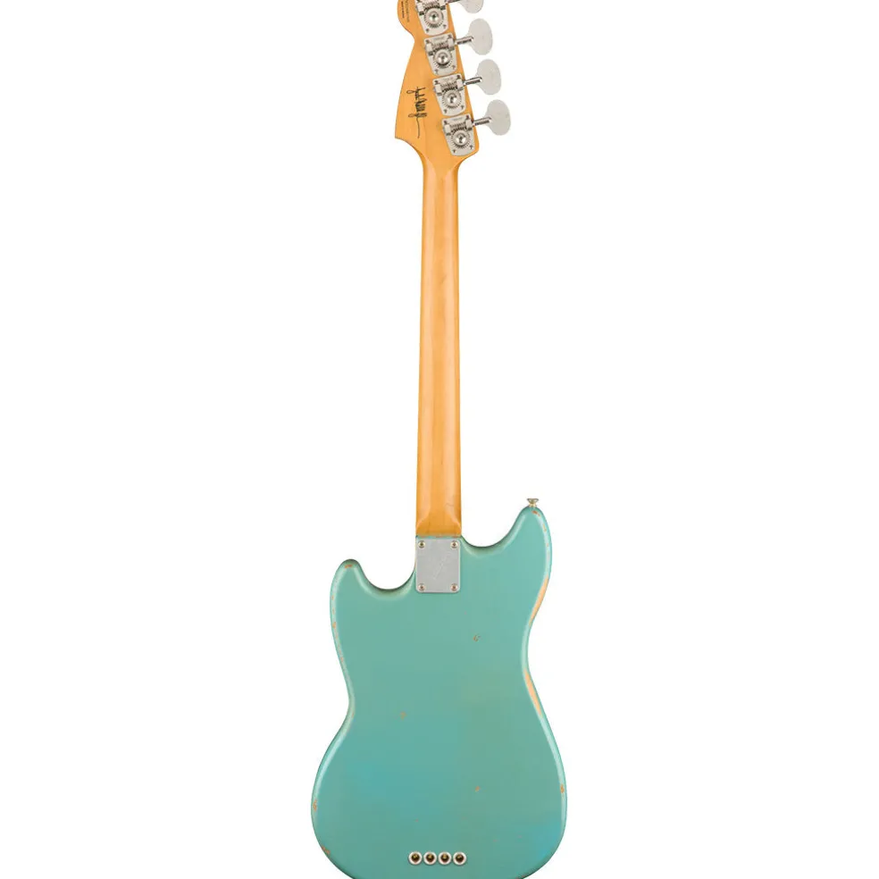 Fender JMJ Road Worn Mustang Bass - Faded Daphne Blue