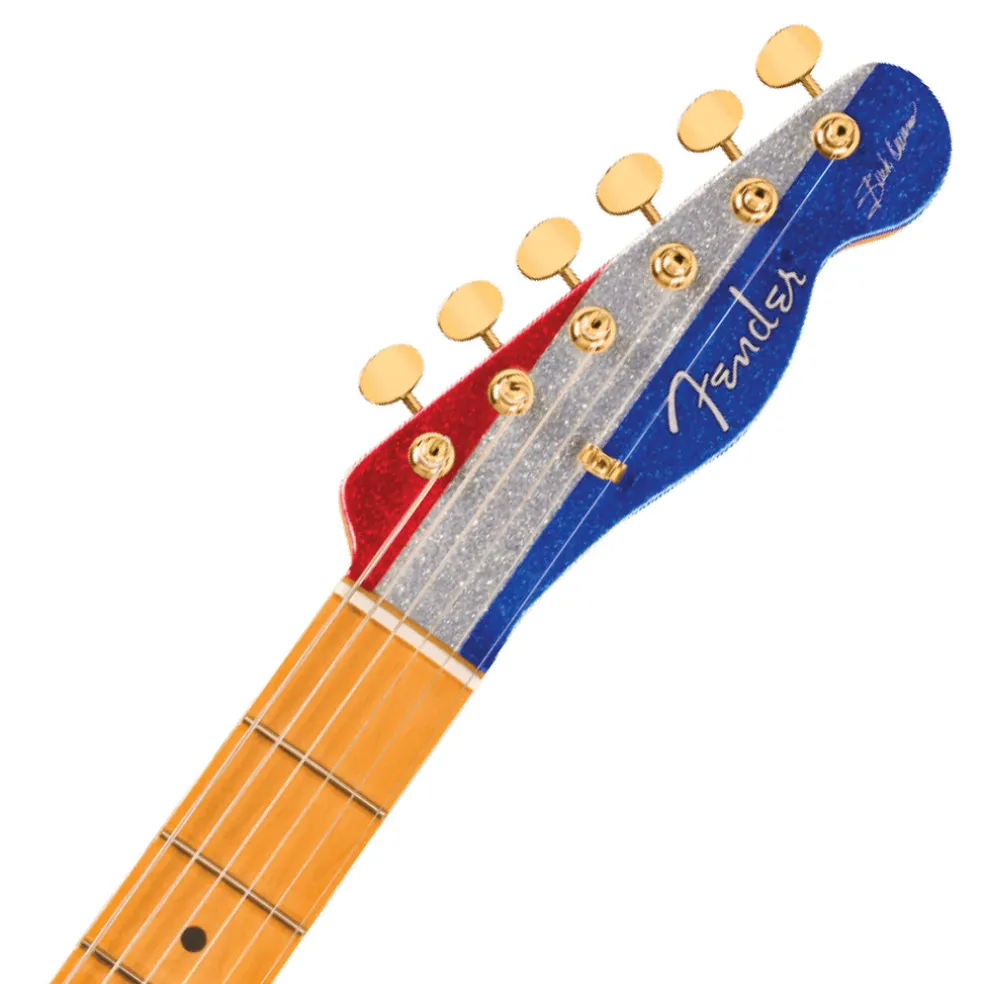 Fender Limited Edition Buck Owens Telecaster with Maple Fingerboard - Red Silver and Blue Sparkle