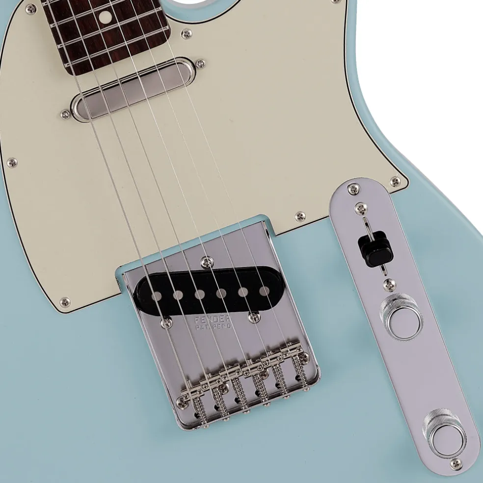 Fender Made in Japan Junior Collection Telecaster®, Rosewood Fingerboard, Satin Daphne Blue