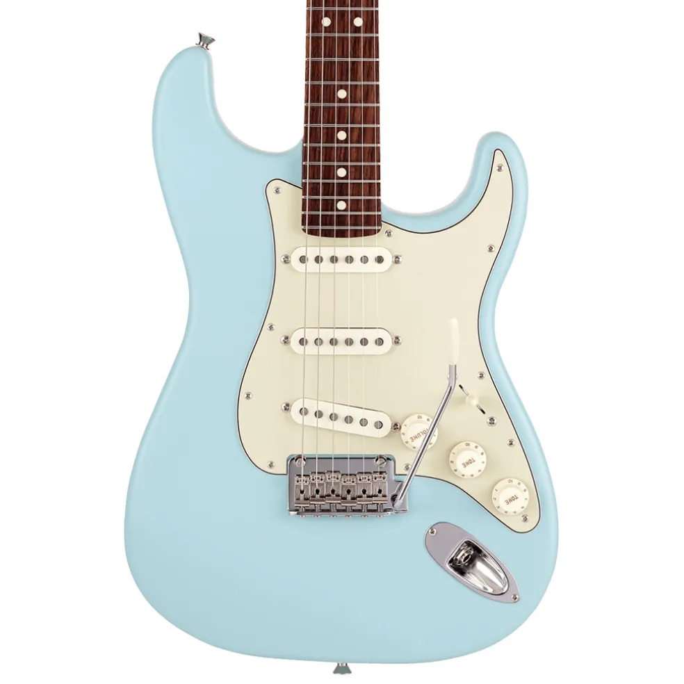 Fender Made in Japan Junior Collection Stratocaster®, Rosewood Fingerboard, Satin Daphne Blue