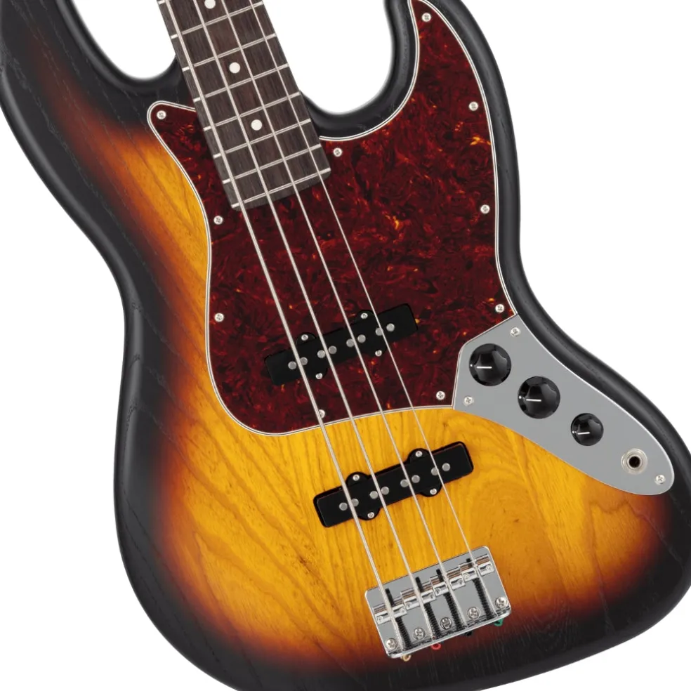 Fender Made in Japan Limited Jazz Bass Raw Ash - 3 Color Sunburst