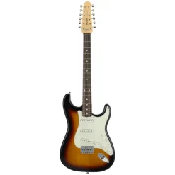 Fender Made in Japan 12-String Limited Stratocaster - 3-Color Sunburst, Rosewood Fingerboard