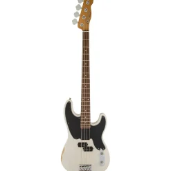 Fender Mike Dirnt Roadworn Precision Bass - White Blonde - Rosewood
