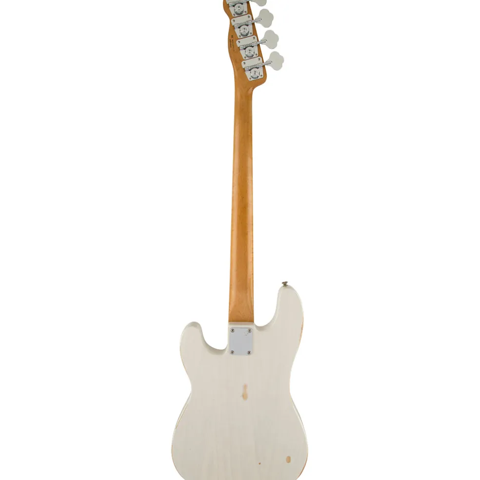 Fender Mike Dirnt Roadworn Precision Bass - White Blonde - Rosewood