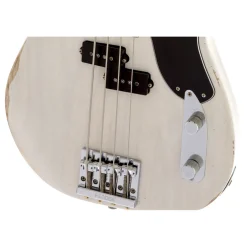 Fender Mike Dirnt Roadworn Precision Bass - White Blonde - Rosewood