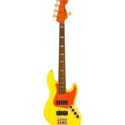 Fender MonoNeon Jazz Bass® V, Maple Fingerboard, Neon Yellow