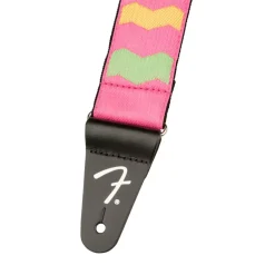 Fender MonoNeon Woven Strap, Neon Pink, 2"