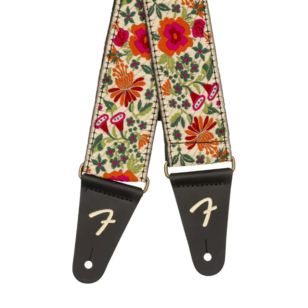 Fender Mosaic Jacquard Guitar Strap - Cream, 2"