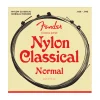 Fender Nylon Acoustic Strings, 130 Clear/Silver, Ball End, Gauges .028-.043, (6)