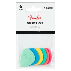 Fender Offset Multi Color Picks 6 Pack
