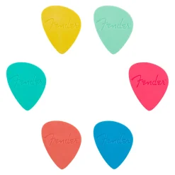 Fender Offset Multi Color Picks 6 Pack