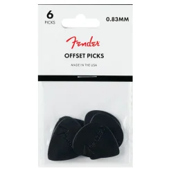 Fender Offset Picks in Black 6 Pack