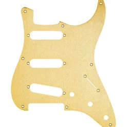 Fender Pickguard - Stratocaster® S/S/S - 8-Hole Mount - Gold Anodized Aluminum - 1-Ply
