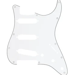 Fender Pickguard Strat - White - 3 Ply (11 Hole)