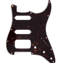 Fender Pickguard, Stratocaster® H/S/S (3-Screw Mount HB), 11-Hole Mount, Brown Shell, 4-Ply