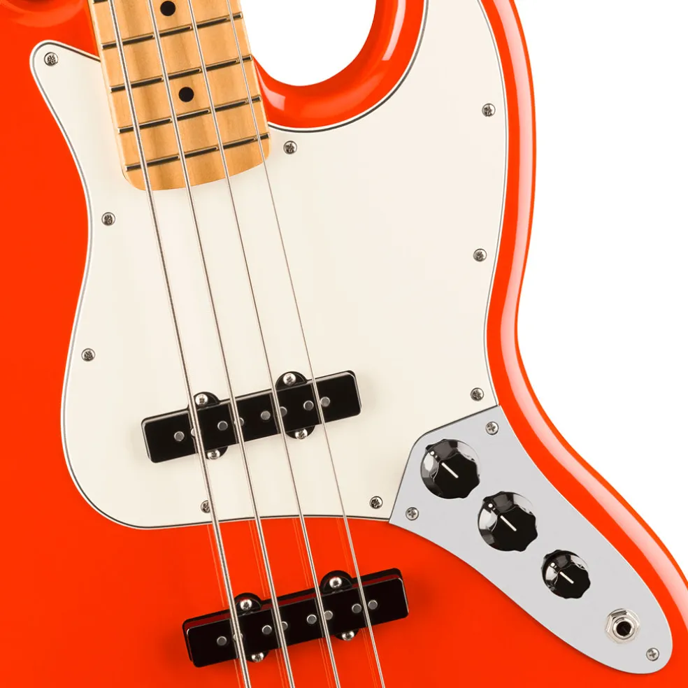 Fender Player II Jazz Bass Maple Fretboard Coral Red