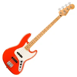 Fender Player II Jazz Bass Maple Fretboard Coral Red