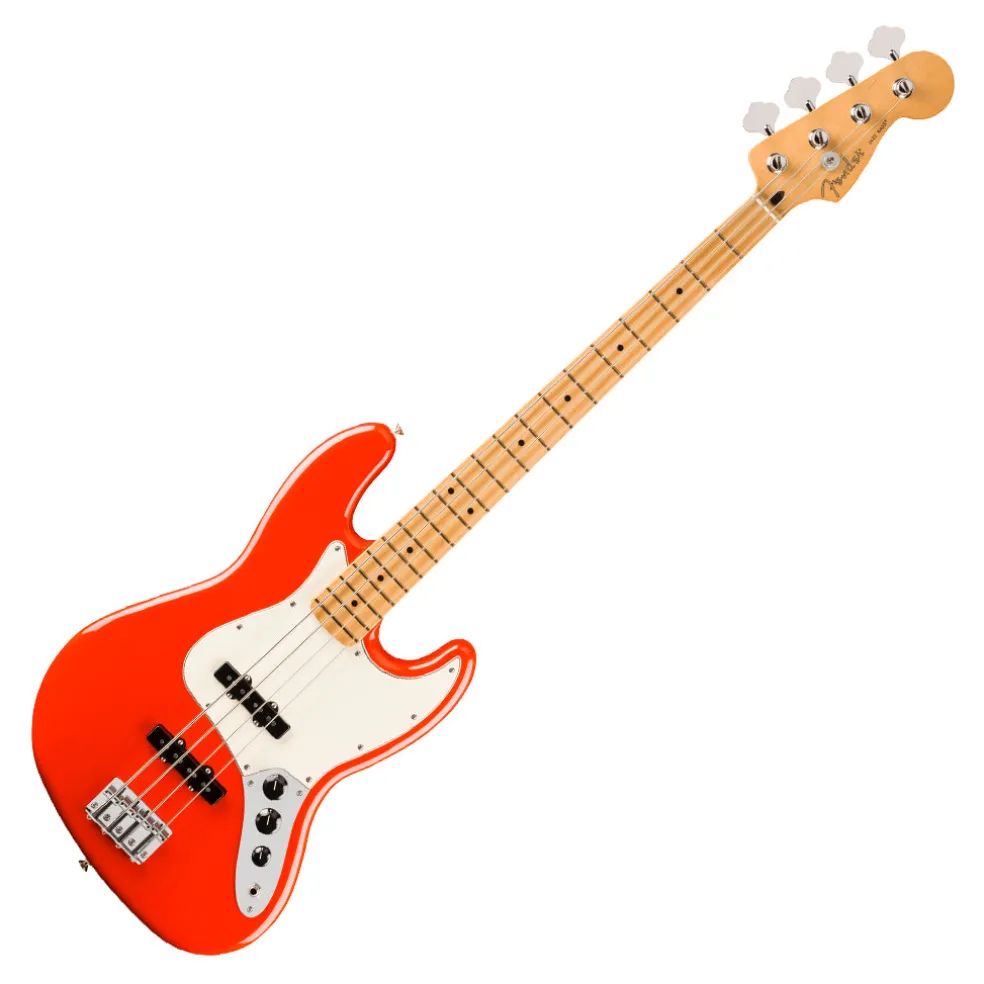 Fender Player II Jazz Bass Maple Fretboard Coral Red
