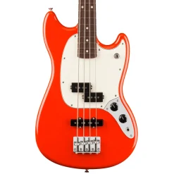 Fender Player II Mustang Bass Rosewood Fretboard Coral Red