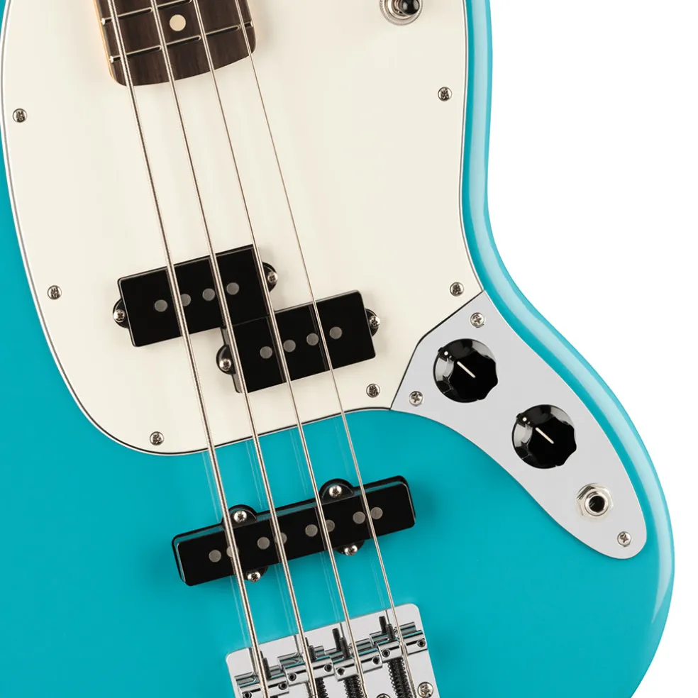 Fender Player II Mustang Bass Rosewood Fretboard Aquatone Blue